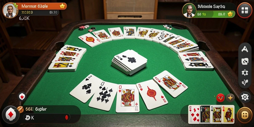Screenshot utama 66K menampilkan gameplay Gaple yang seru.