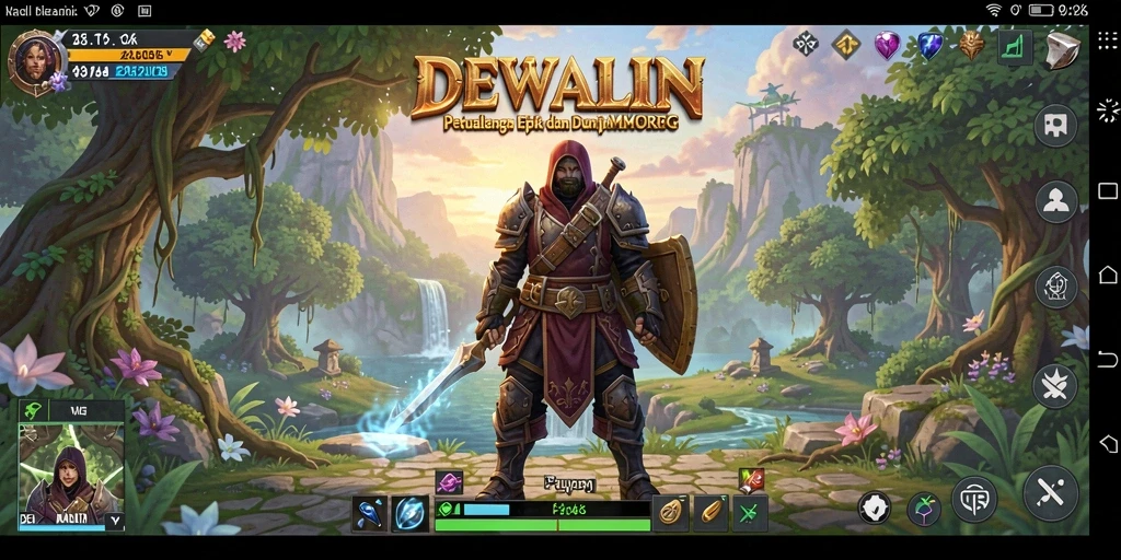 Tampilan gameplay DEWALIN yang menampilkan pertarungan seru di dunia MMORPG.