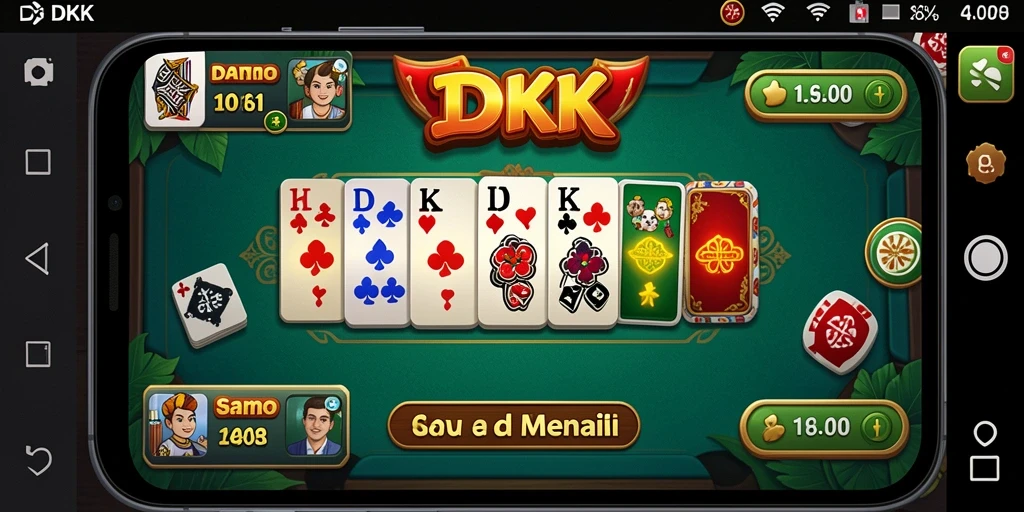 Screenshot DKK menampilkan momen seru bermain Domino.