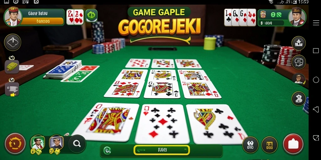 Screenshot gameplay Gaple GOGOREJEKI yang seru dan penuh strategi.