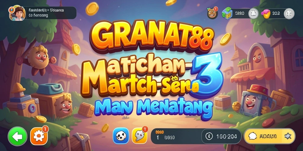 Gameplay Match-3 yang seru dan menantang di GRANAT88.