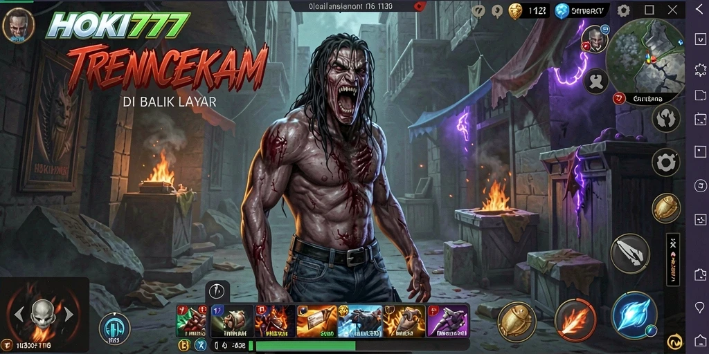 Tampilan gameplay yang menegangkan dengan atmosfer horor yang mencekam.