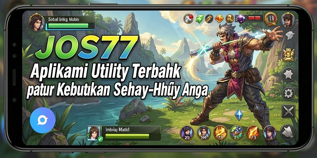 Tampilan antarmuka aplikasi JOS77 yang intuitif dan mudah digunakan.