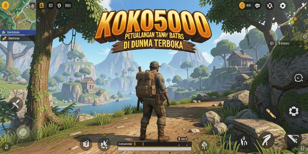 Tampilan menarik dari gameplay KOKO5000 yang penuh petualangan Open World.