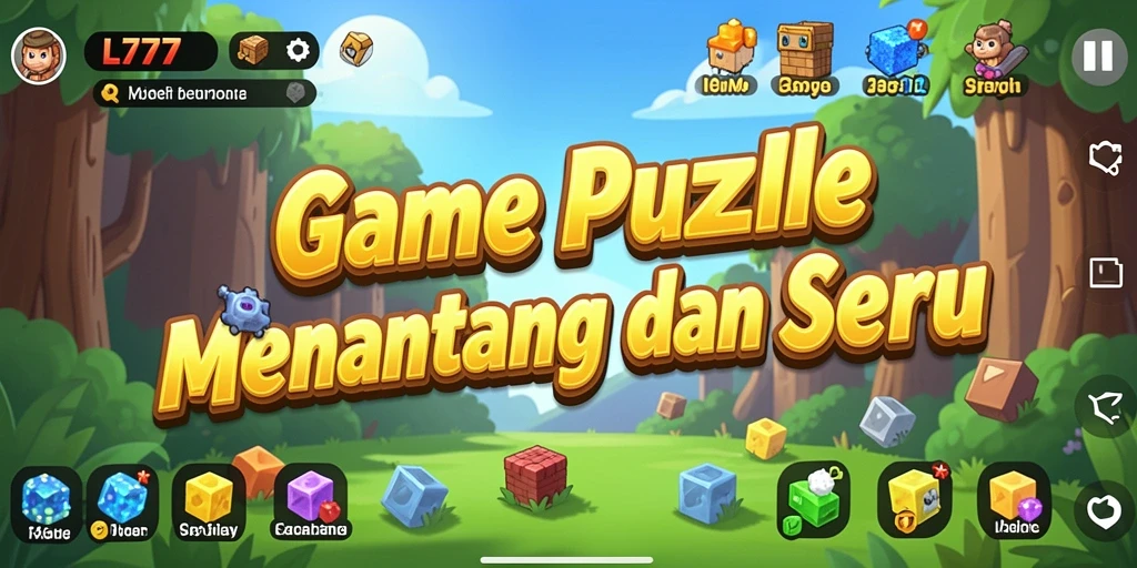 Screenshot utama L777 menunjukkan intensitas gameplay Puzzle yang menarik.