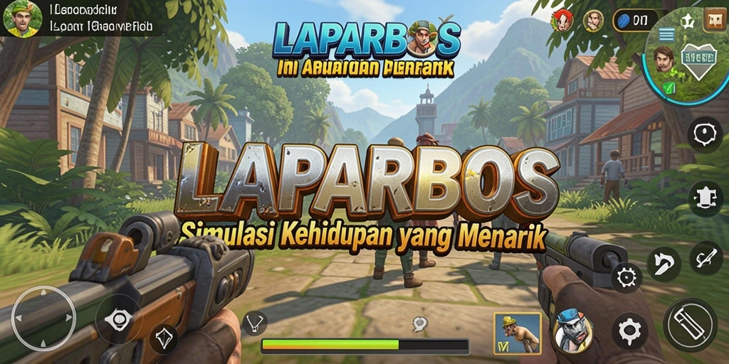 Tampilan menarik LAPARBOS saat bermain simulasi kehidupan.
