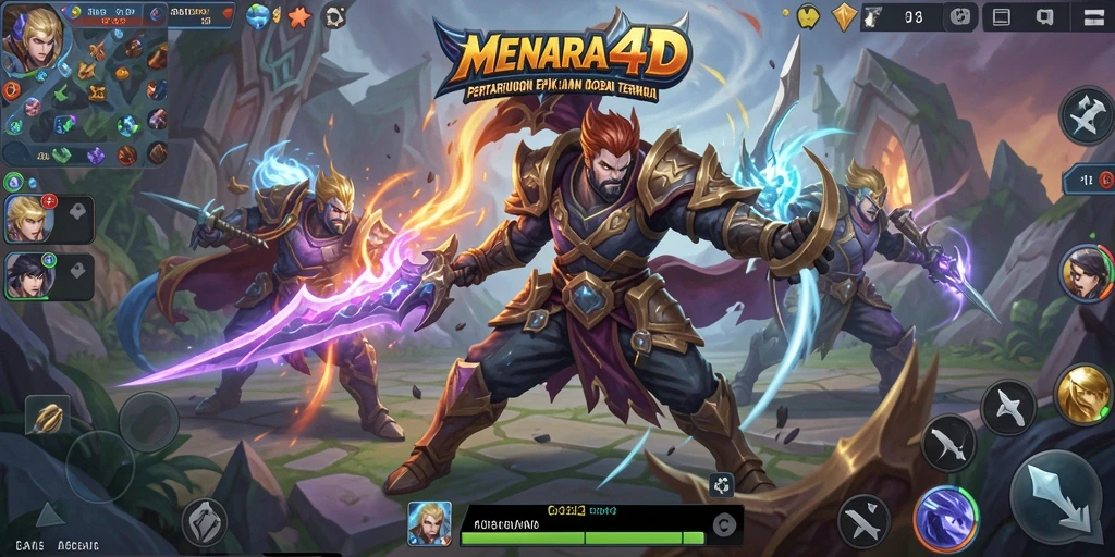 Gameplay MENARA4D yang memikat dan aksi seru di arena.