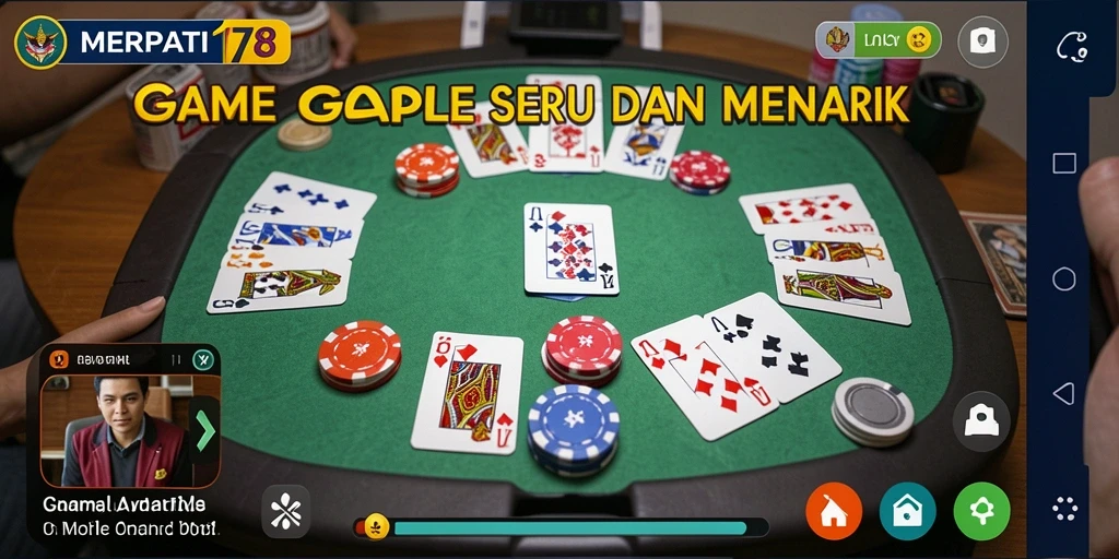 Screenshot utama gameplay Gaple di MERPATI178.