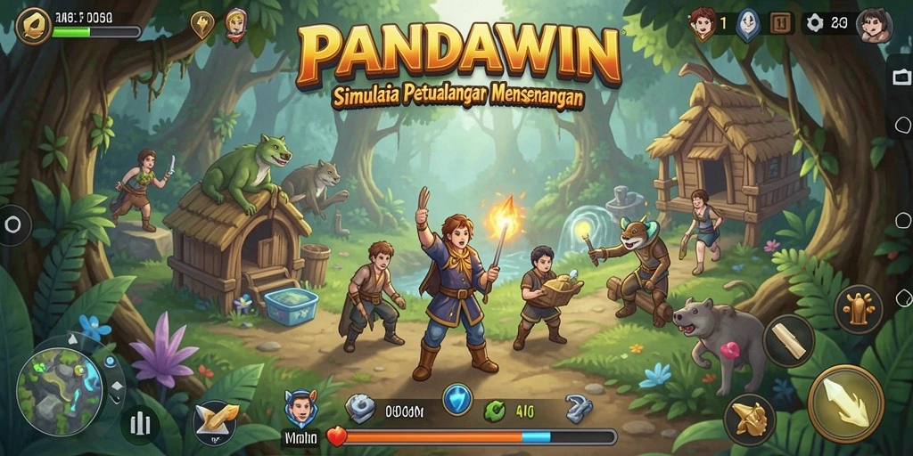 Tampilan menarik dari gameplay <strong>PANDAWIN</strong> yang seru dan interaktif.