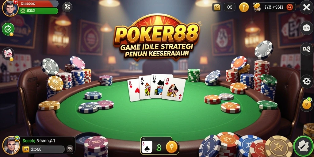 Tampilan menarik dari gameplay seru POKER88