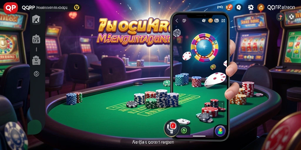 Tampilan utama QQRP dengan gameplay Kasino yang mengasyikkan.