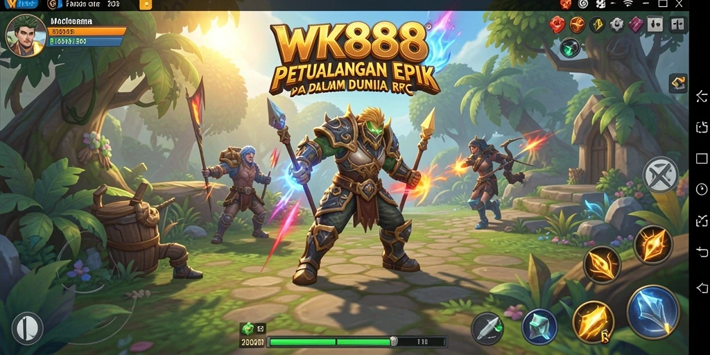 Tampilan mendebarkan dari pertempuran di WK888 dengan karakter yang kuat.