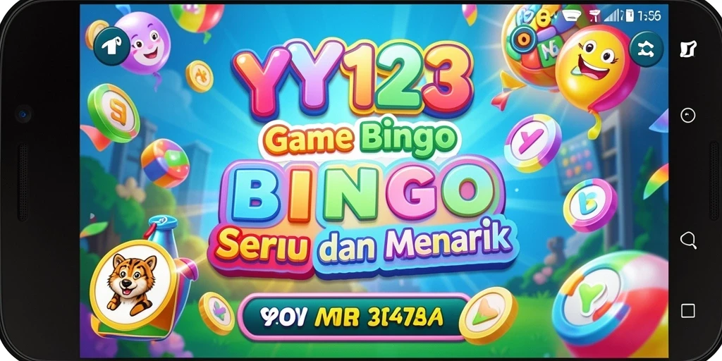 Screenshot utama YY123 menampilkan gameplay Bingo yang seru.